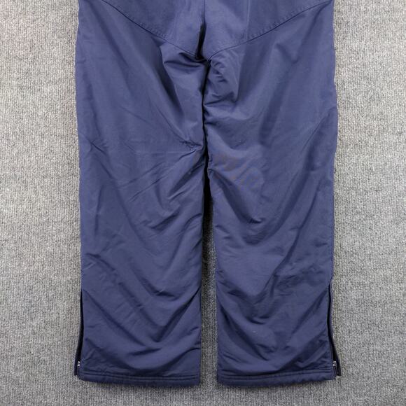 L.L. Bean Snow Pants SZ 12 Blue Nylon Lining Polyester Insulated Logo - Picture 9 of 10